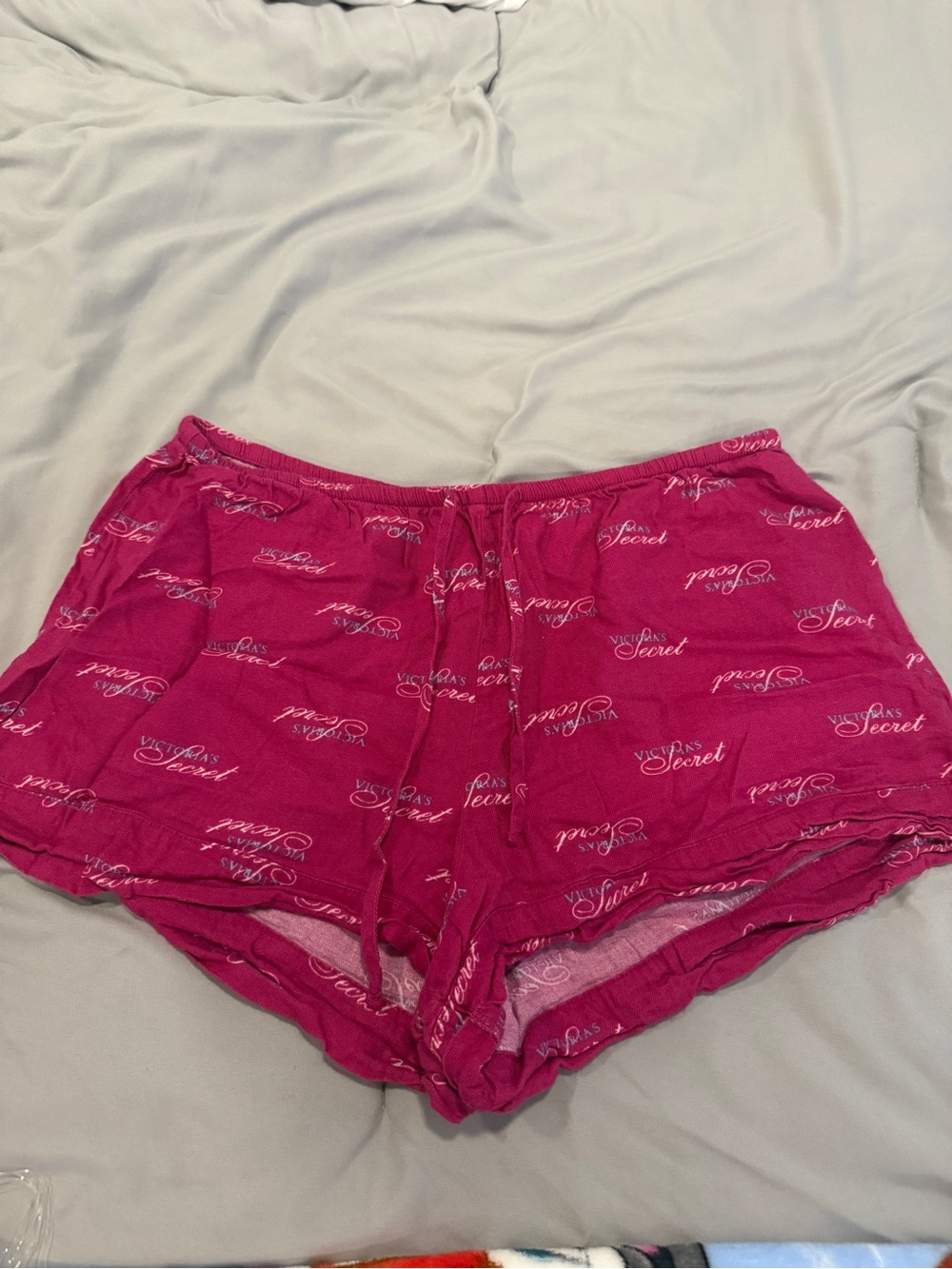 Victoria's Secret Hot Pink Logo Lounge Shorts